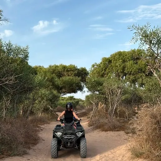Threading the argan forest track inland